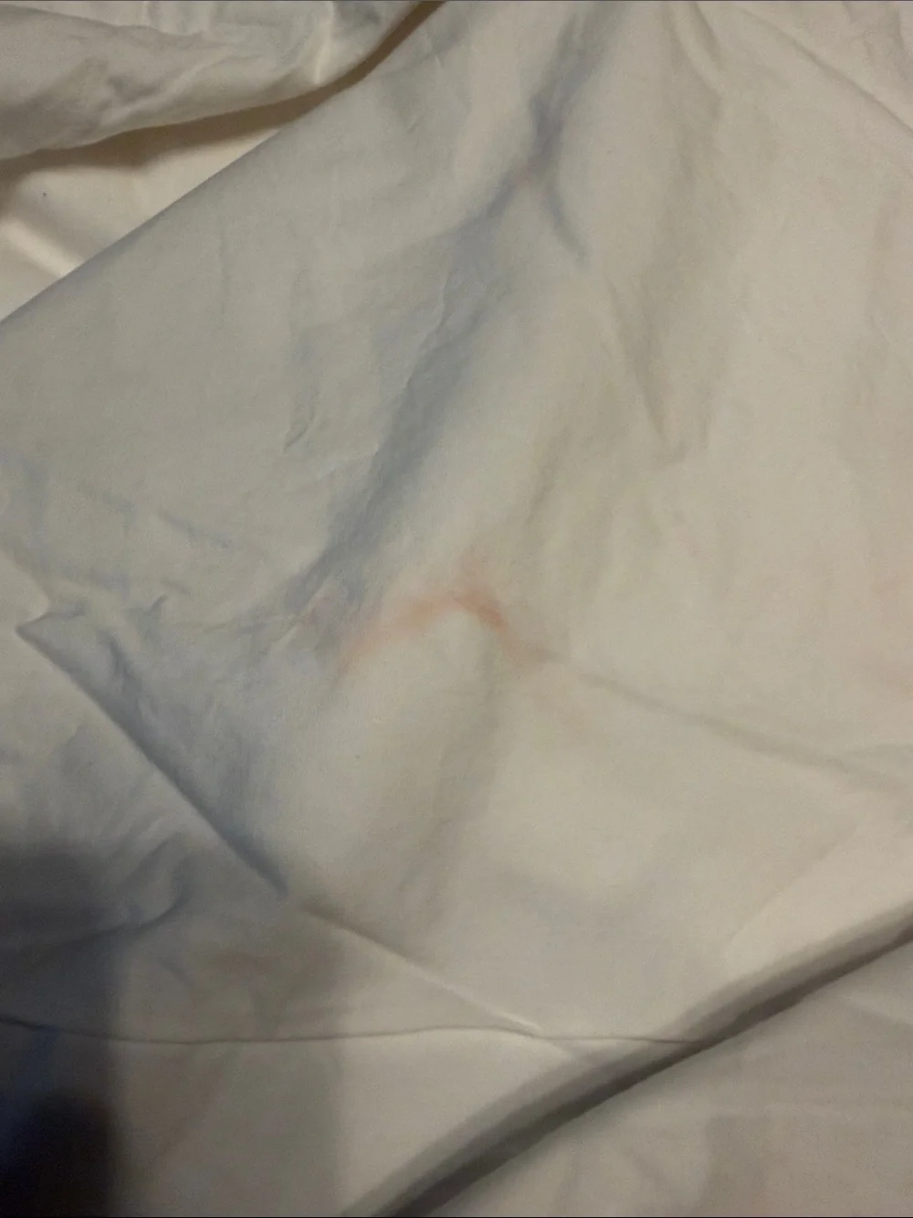 Matouk White Duvet Cover with Red Stripe Detailing